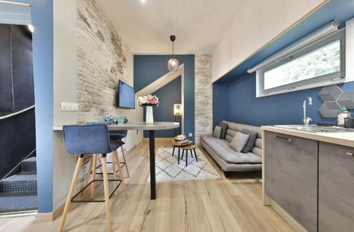 ストラスブールLa Peniche De Fabrice Avec Jacuzzi Privatifアパートメント 部屋 写真